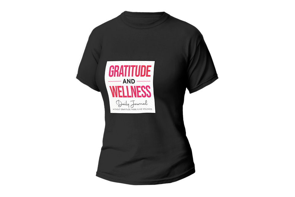 GRATTITITUDE AND WELLNESS DIALY JOURNAL WOMEN FITTED SHIRT