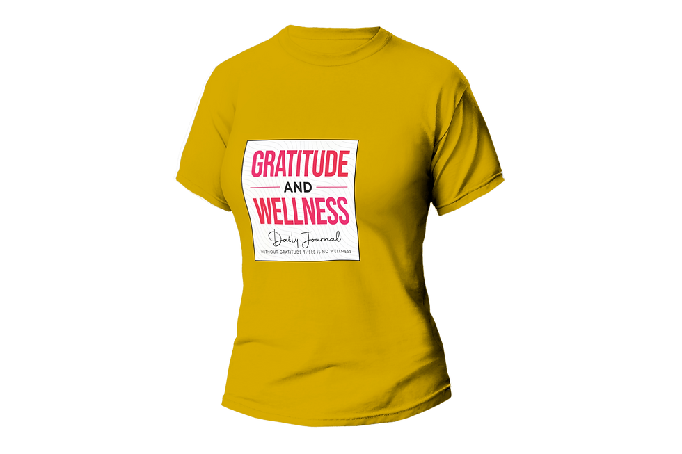 Thumbnail: GRATTITITUDE AND WELLNESS DIALY JOURNAL WOMEN FITTED SHIRT