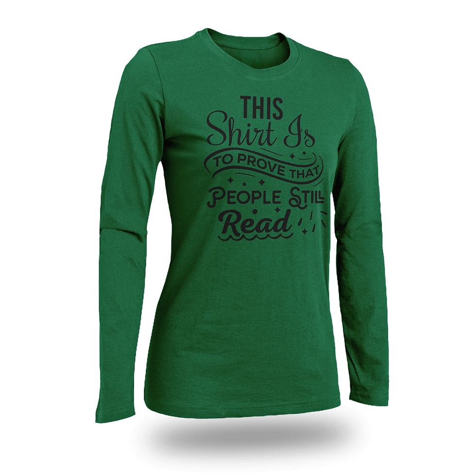Thumbnail: THIS SHIRT IS TO PROVE THAT PEOPLE STILL READ WOMEN FITTED