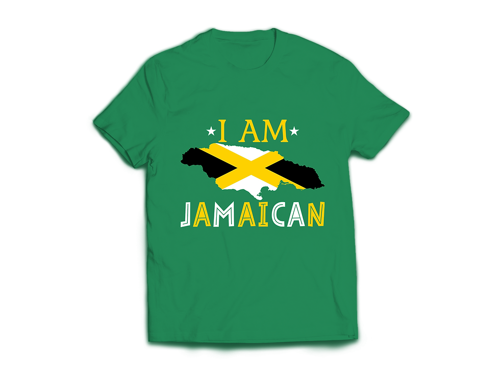 Thumbnail: I AM WHO I AM BECAUSE I AM JAMAICAN T-SHIRT