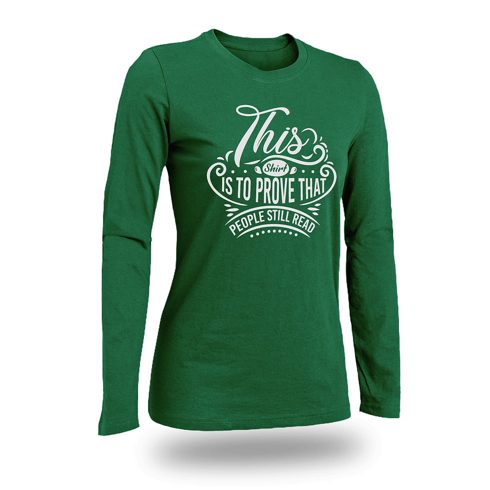 Thumbnail: THIS SHIRT IS TO PROVE THAT PEOPLE STILL READ WOMEN FITTED