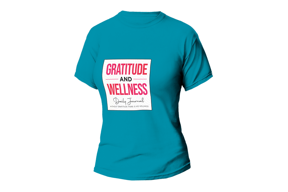 Thumbnail: GRATTITITUDE AND WELLNESS DIALY JOURNAL WOMEN FITTED SHIRT