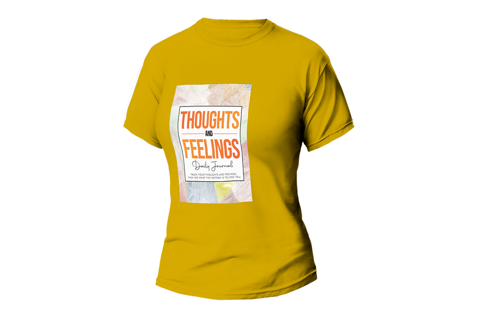 Thumbnail: THOUGHTS AND FEELINGS DAILY JOURNAL WOMEN FITTED SHIRT