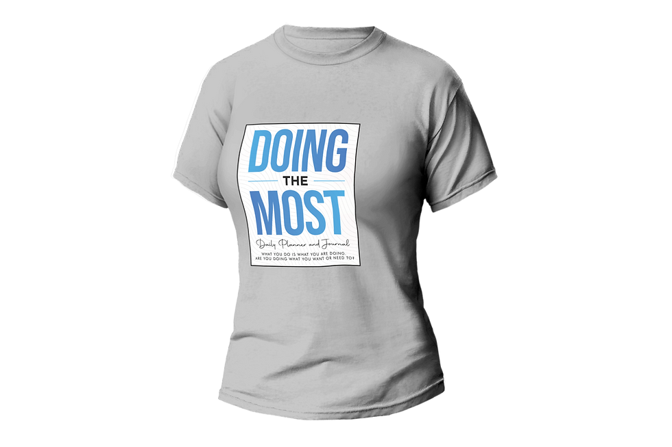Thumbnail: DOING THE MOST DALY PLANNER AND JOURNAL WOMEN FITTED SHIRT
