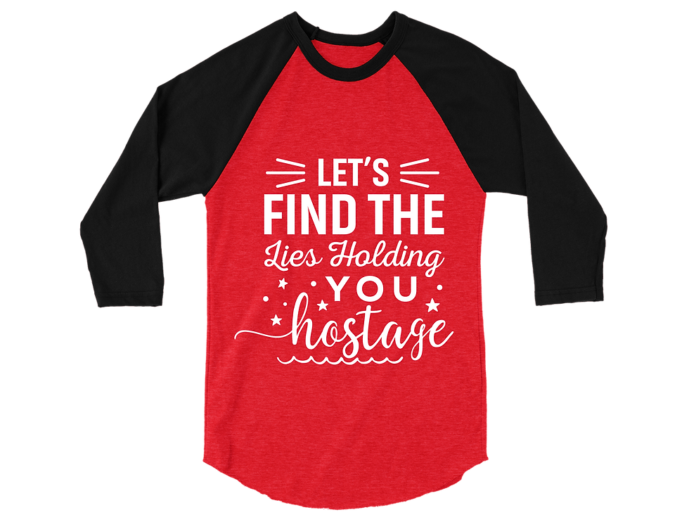Thumbnail: LET'S FIND THE LIES HOLDING YOU HOSTAGE RAGALN TEE