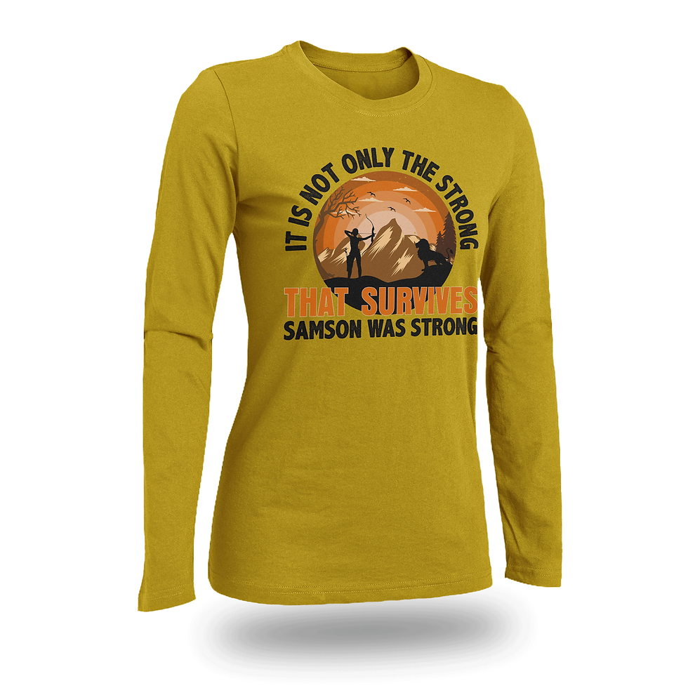 Thumbnail: IT IS NOT ONLY THE STRONG THAT SURVIVES SAMSON WAS STRONG WOMEN FITTED