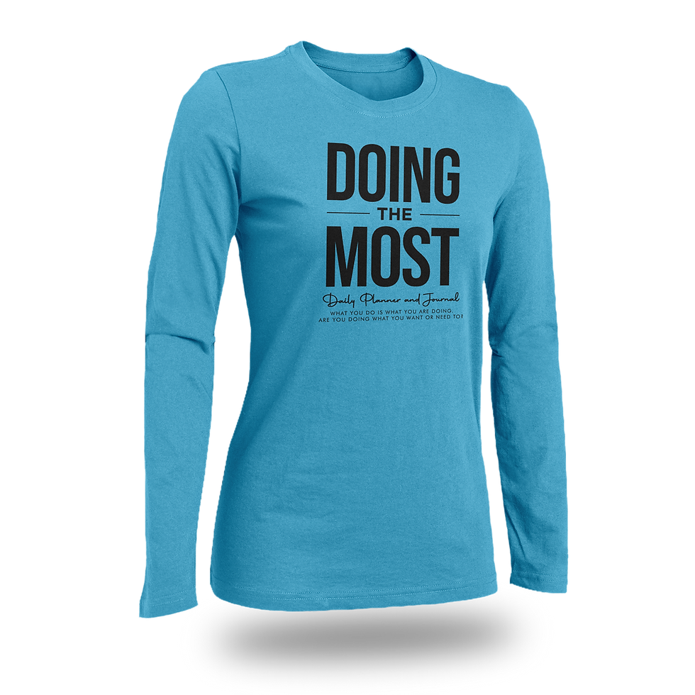 Thumbnail: DOING THE MOST DALY PLANNER AND JOURNAL WOMEN FITTED SHIRT