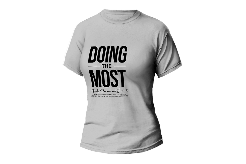 Thumbnail: DOING THE MOST DALY PLANNER AND JOURNAL WOMEN FITTED SHIRT