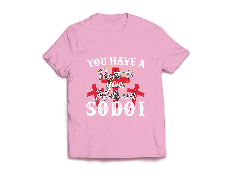 Thumbnail: YOU HAVE A RIGHT TO YOUR BELIFES AND SO DO I T-SHIRT