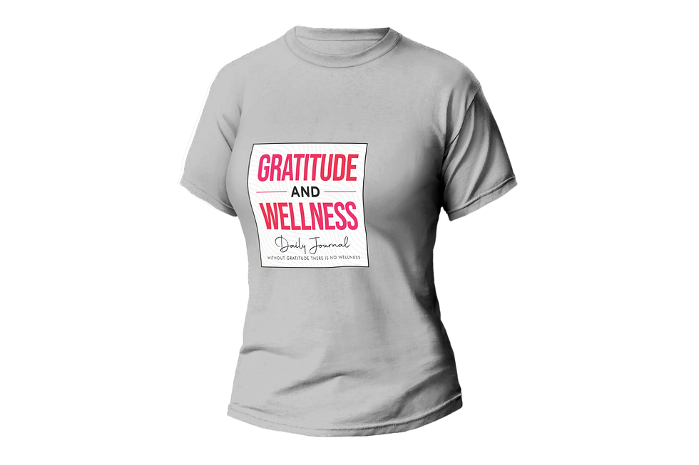 Thumbnail: GRATTITITUDE AND WELLNESS DIALY JOURNAL WOMEN FITTED SHIRT