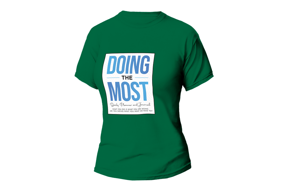 Thumbnail: DOING THE MOST DALY PLANNER AND JOURNAL WOMEN FITTED SHIRT