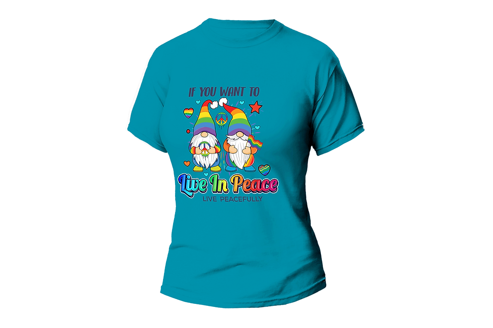 Thumbnail: IF YOU WANT TO LIVE IN PEACE LIVE PEACELFULLY WOMEN FITTED SHIRT