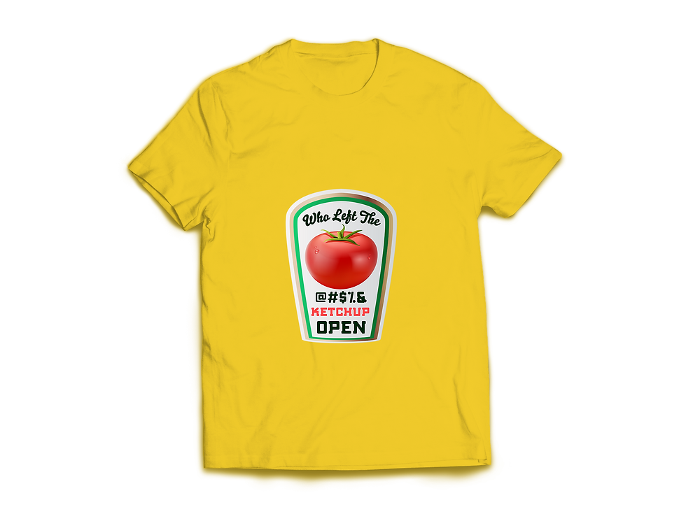 Thumbnail: WHO LEFT THE @#$_ KETCHUP OPEN T-SHIRT