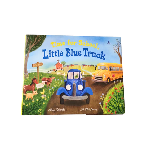 an image of time for school little blue truck