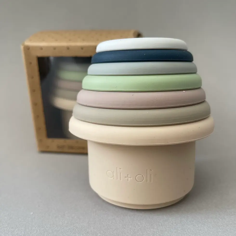 silicone stacking cups