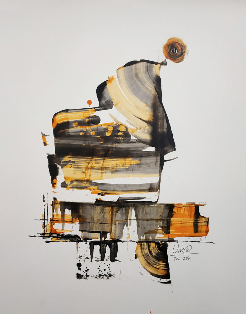 Translucent Orange n Black - 5