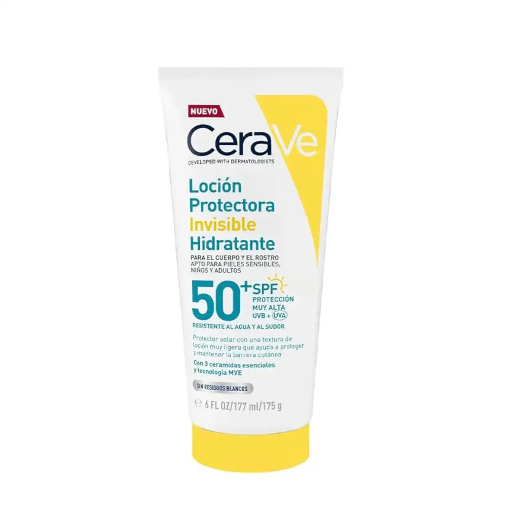 CeraVe Loción Protectora Invisible Hidratante FPS 50 177 ml