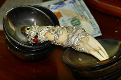 a real joice tiger canine piece, most li