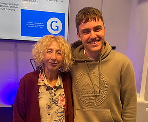 Foto con María Xesús Froxán
