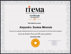 Diploma (Curso en Análisis Funcional)