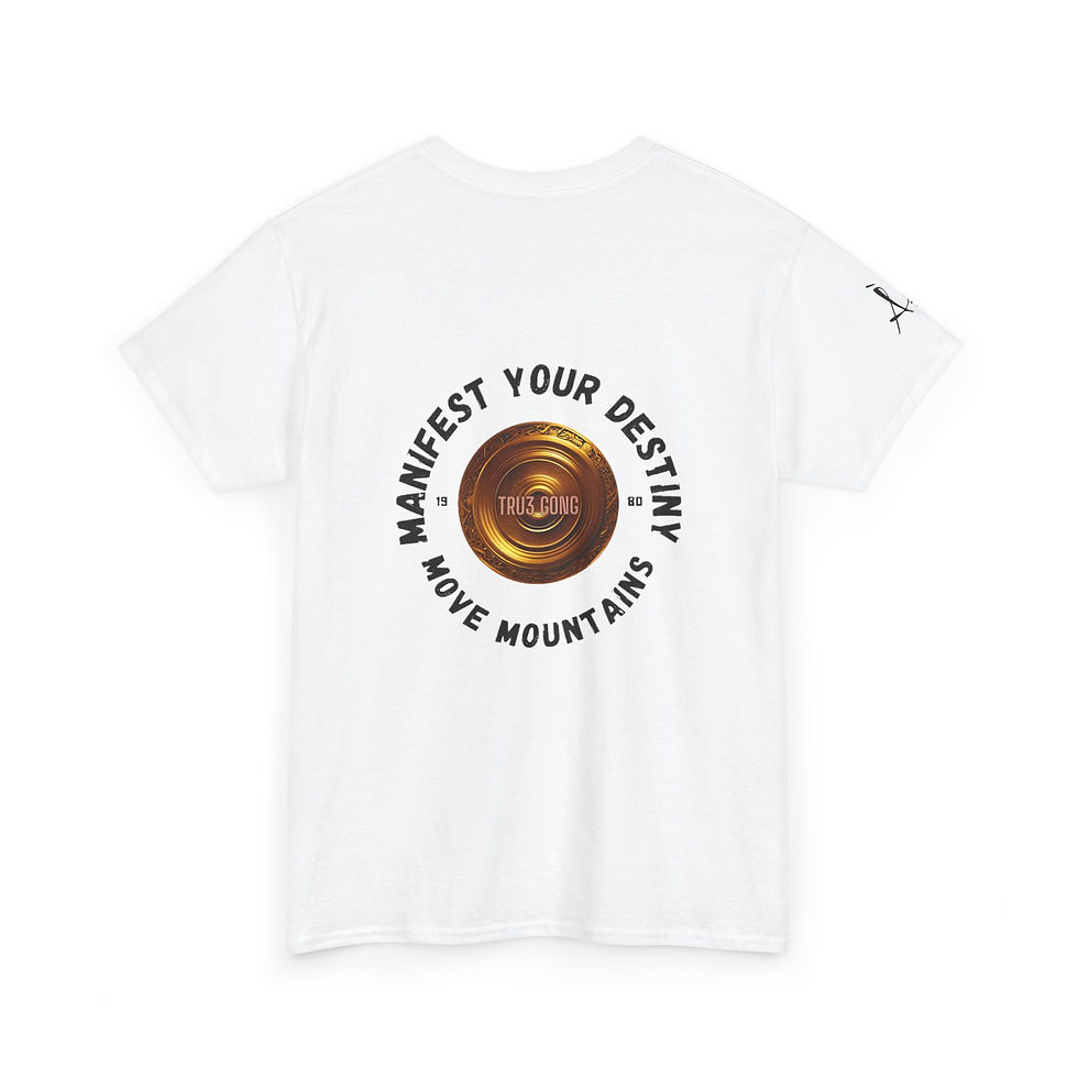 Thumbnail: Manifest Your Destiny Tee , Àṣẹ Shoulder Print , Move Mountains Tru3 Gong