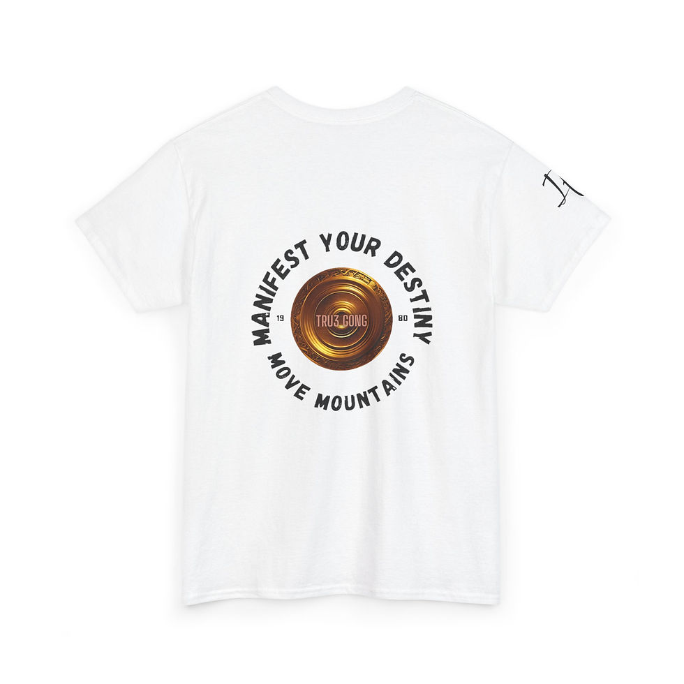 Thumbnail: Manifest Tee | Ifá Shoulder Print | Divine Wisdom Tru3 Gong Shirt