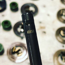 Close up of valve stem