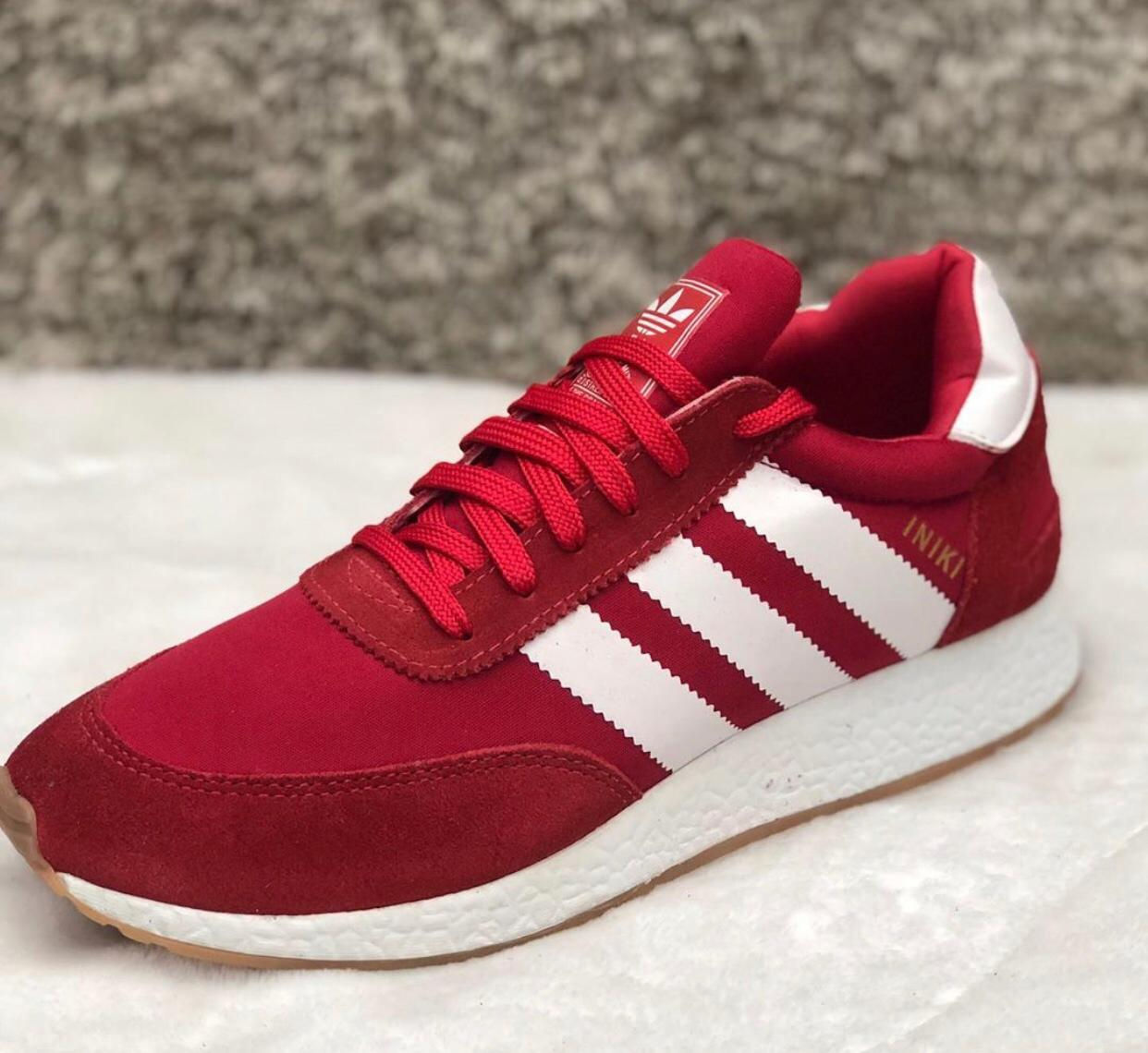 TÊNIS ADIDAS INIKI ROCK VERMELHO E BRANCO