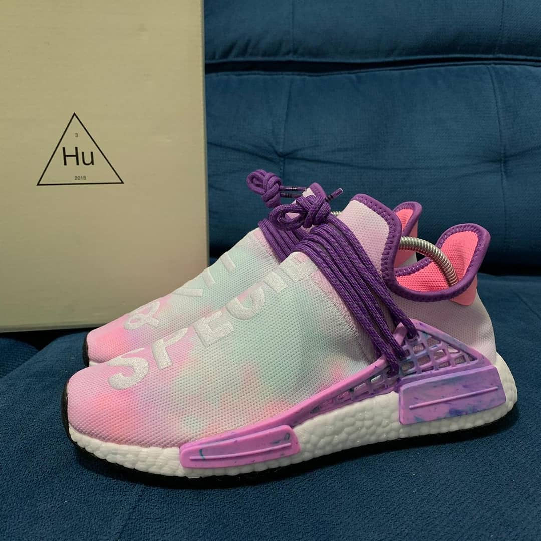 TÊNIS ADIDAS NMD PHARRELL WILLIAMS HUMAN RACE POWDER DYE