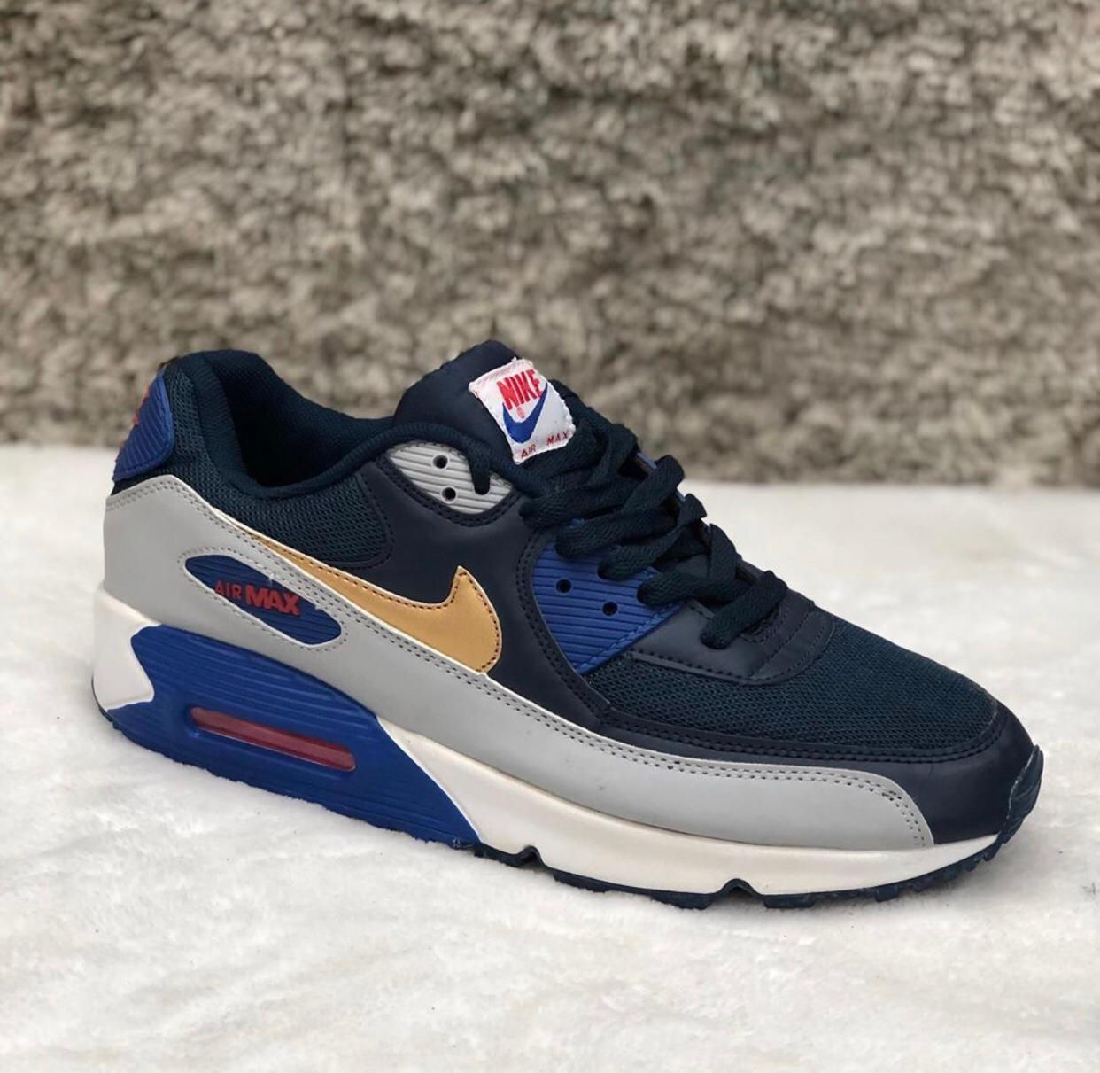 TÊNIS NIKE AIR MAX 90 AZUL E CINZA