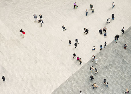 Crowded Plaza View