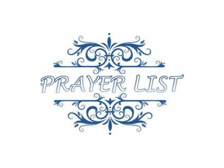 Prayer List