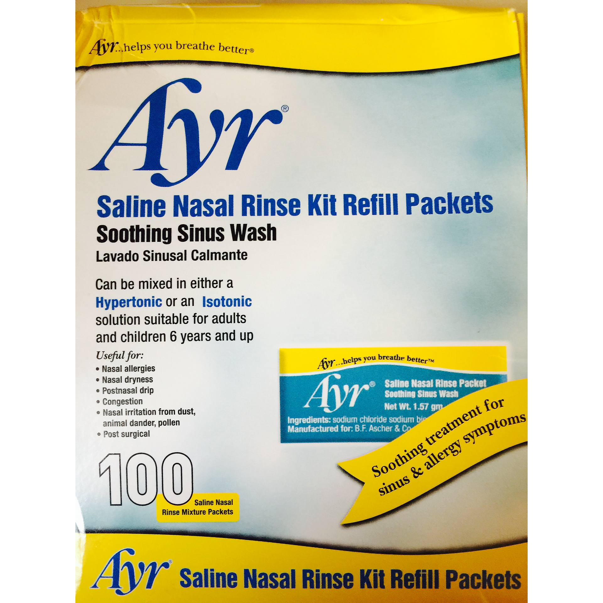 For allergy & sinus issues