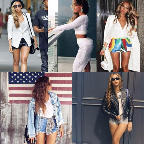 Inspiration of celebrities: Beyoncé.