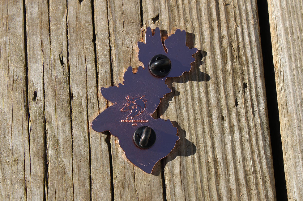 Thumbnail: Elk and Berries enamel pin