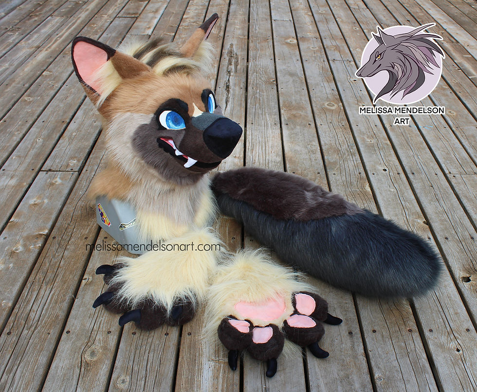 Thumbnail: Toony Shepherd Dog Fursuit Partial