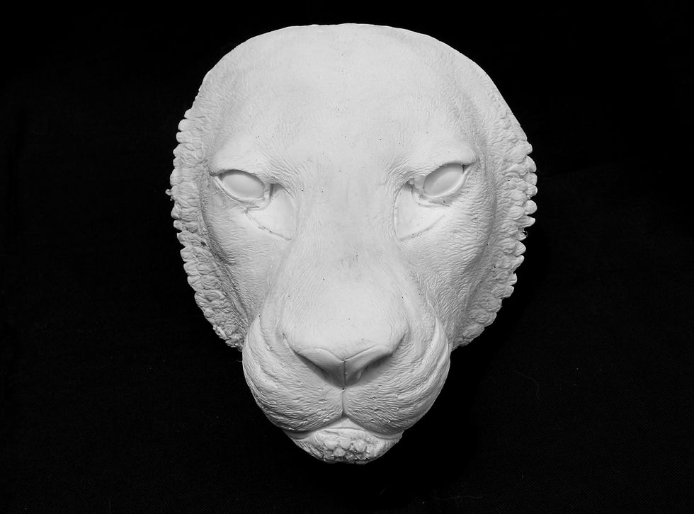 Thumbnail: Realistic Big Cat Paintable Mask Resin Blank