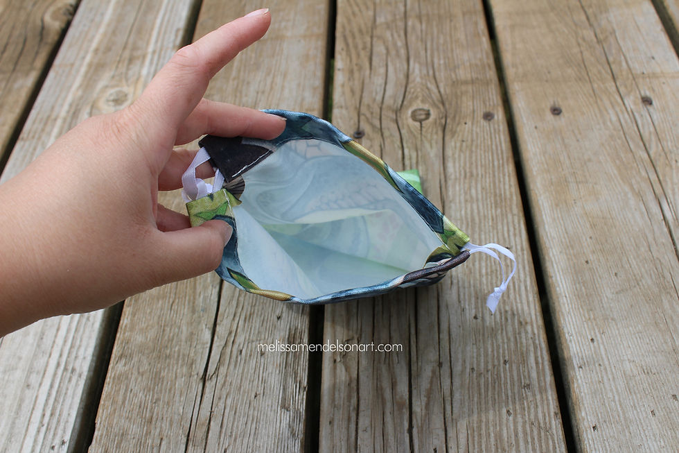 Thumbnail: White Lipped Python Drawstring Bag