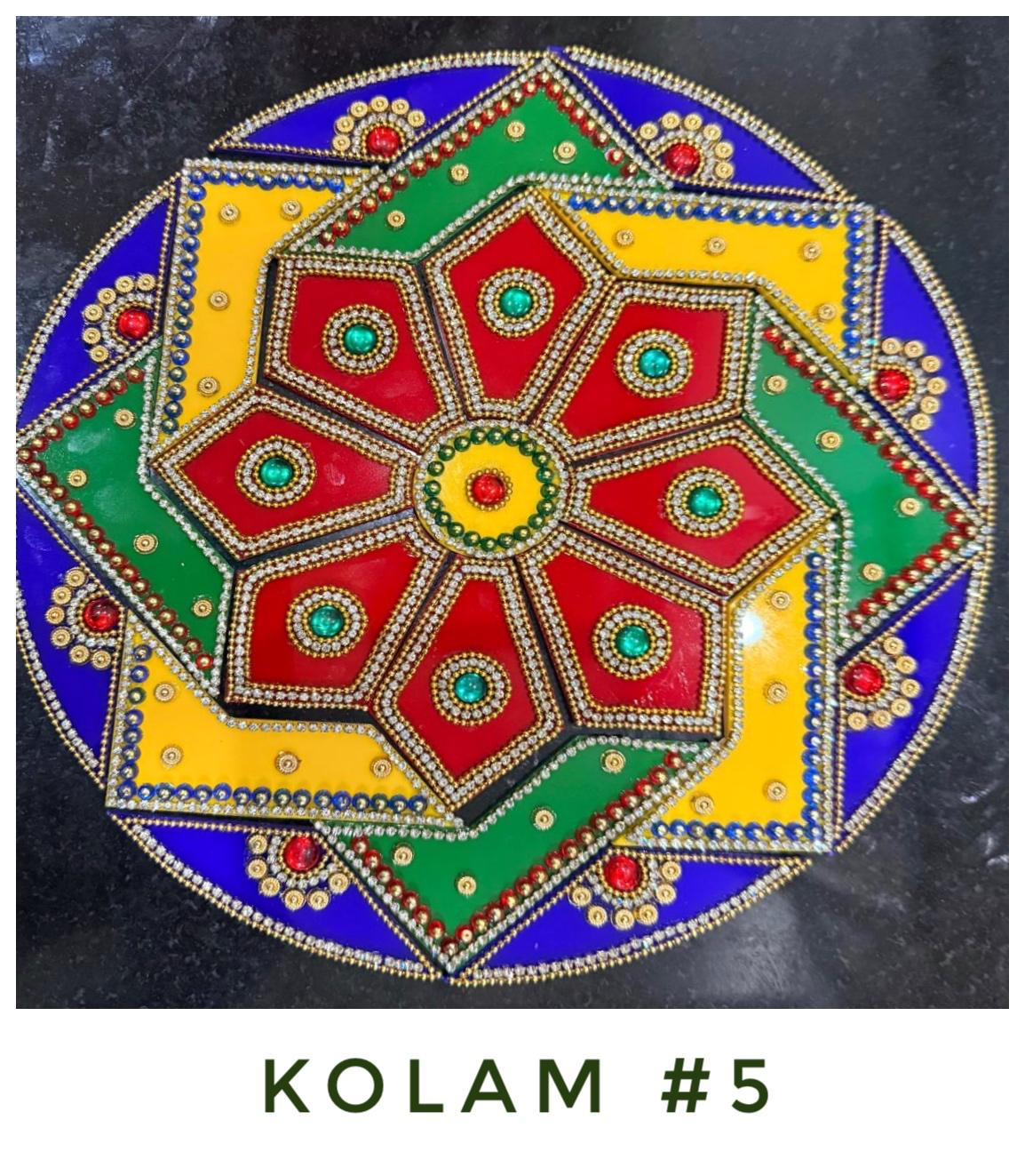 Acrylic Rangoli Kolam – Design 05