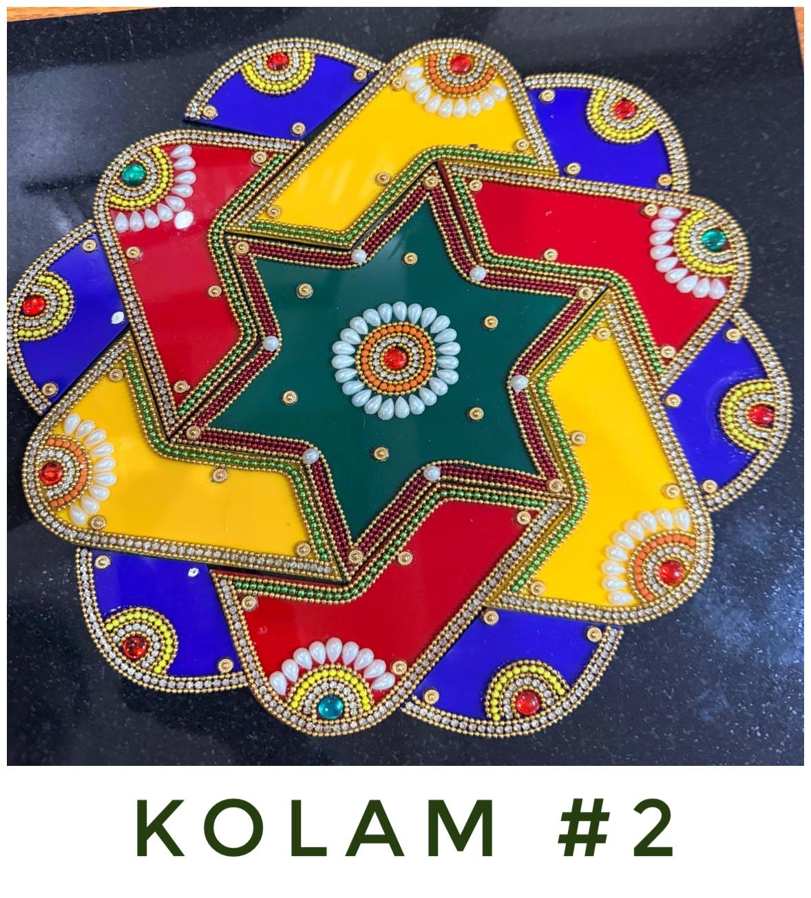 Acrylic Rangoli Kolam – Design 02