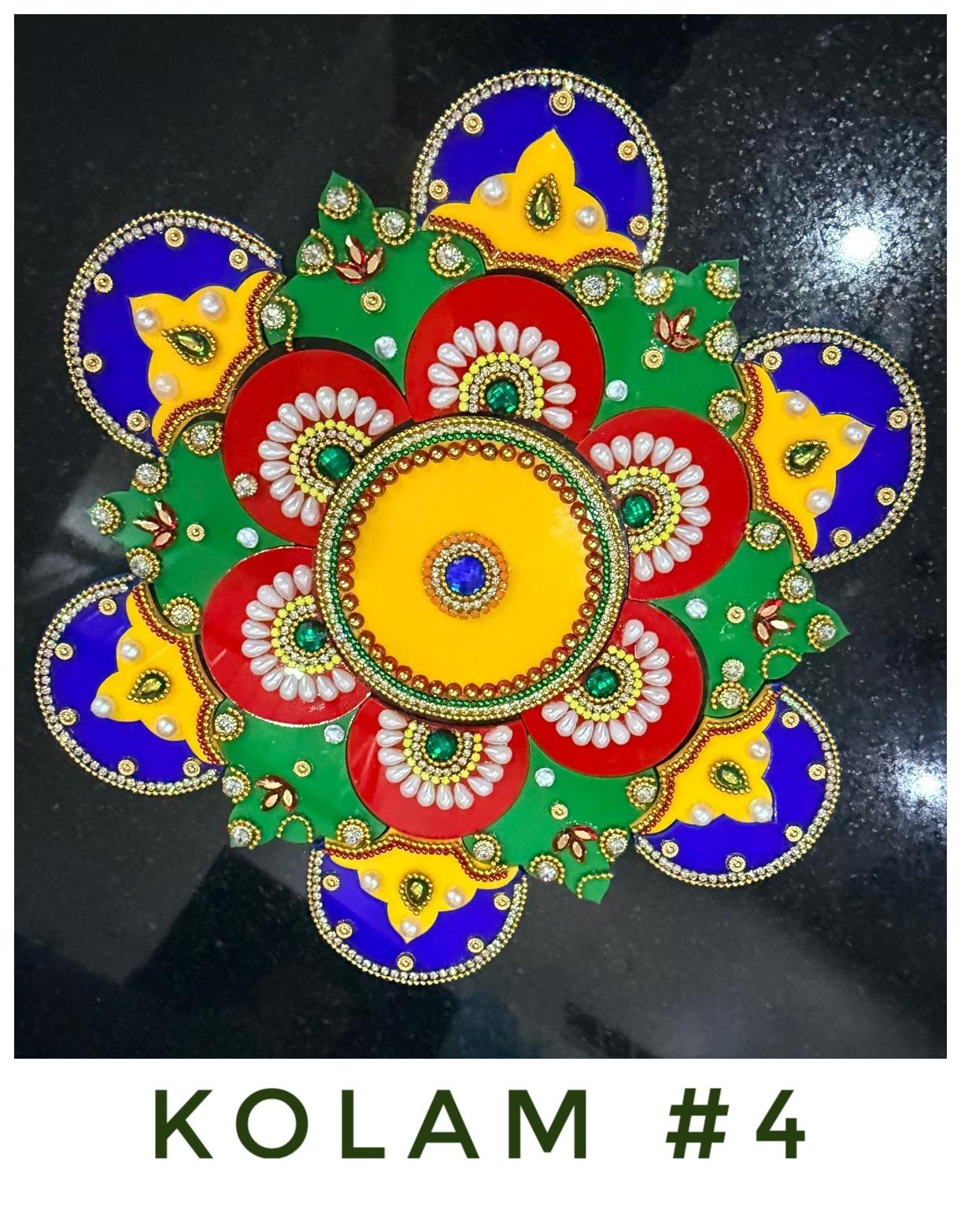 Acrylic Rangoli Kolam – Design 04