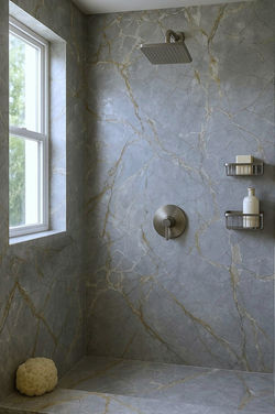 Blue Roma Shower Walls