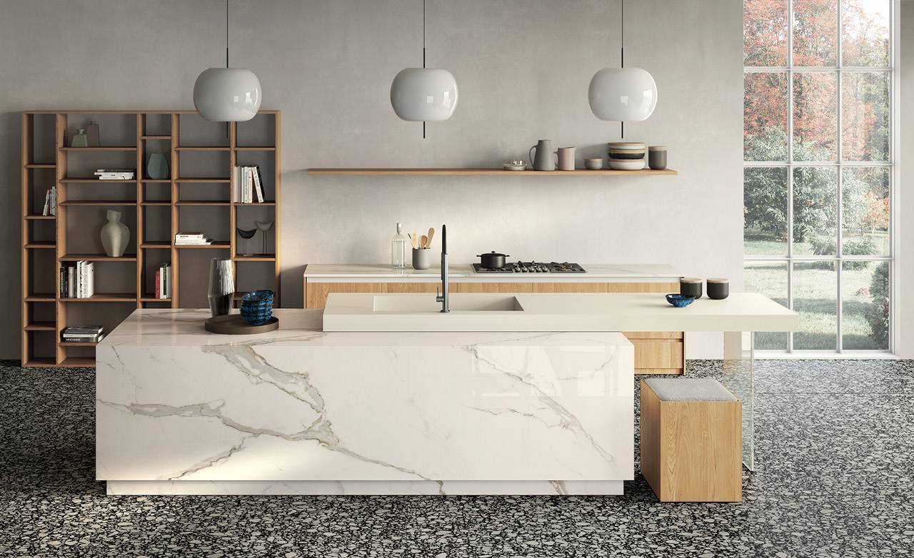Calacatta Light Porcelain Slab Photo 2