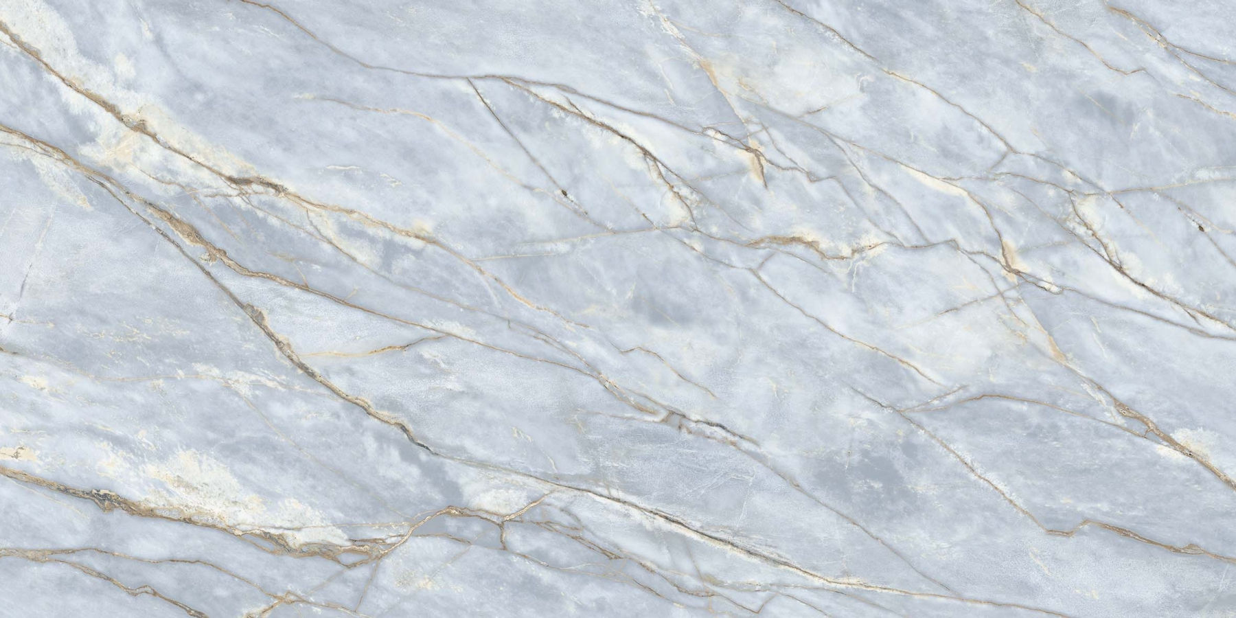 Deep river full slab featuring a misty blue with copper, amber and dark choclate tones in a marble like surfaces