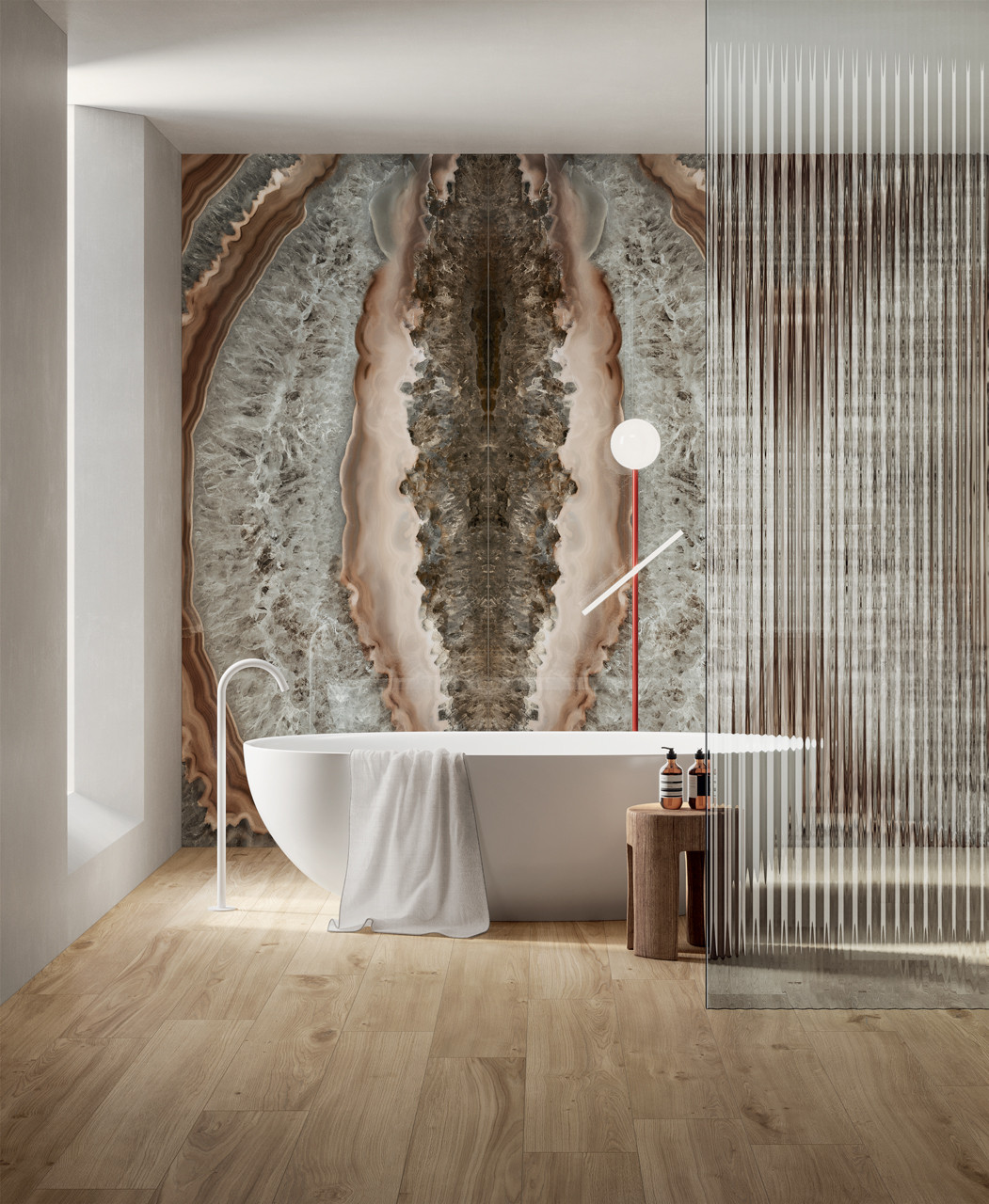 Porcelain of earthy hues, predominantly featuring a rich palette of browns, from deep chocolate tones to warm caramels