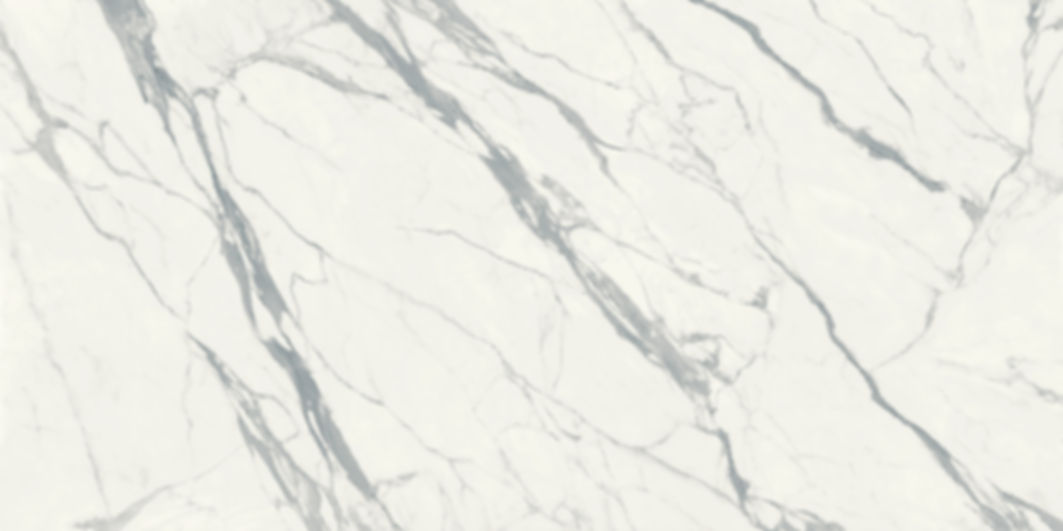 Statuario porcelain which features a white and grey porcelain slab that looks like marble