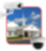 Outer perimeter of church with surveillance cameras