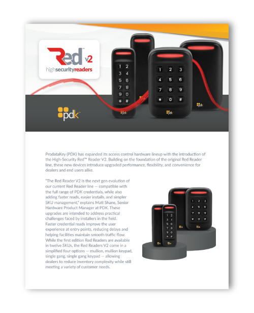 PDK Red Readers V2 Sheet Cover