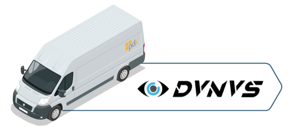 PDK Van with DVNVS Logo next to it