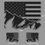 Thumbnail: Truck Rear Cab Mountain Flag Decal Set
